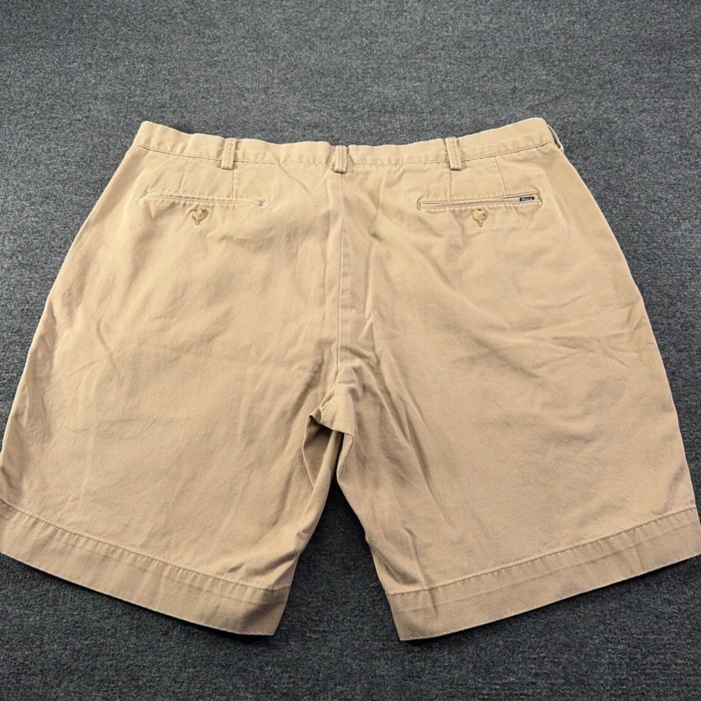 Polo Ralph Lauren Mens Classic Fit 9 Inch Chino Shorts Khaki Tan Size 40 Cotton - Picture 9 of 9